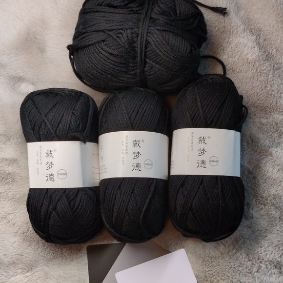 Diamond Supply Co. Other - Diamond Supply Co. Black Yarn Skeins - 4 skeins